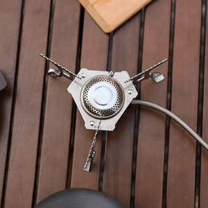 Réchaud de camping portable d'extérieur, brûleur pliable argenté avec allumage électronique pour usage extérieur - Product Image 2