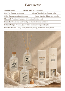 Difusor de Aroma Maison <span class=keywords><strong>Fasina</strong></span>, Juego de Difusores de Aroma sin Llama de 100 ml, Fragancia para el Hogar, Aromaterapia, Difusor de Aroma para Baño de Hotel - Product Image 5