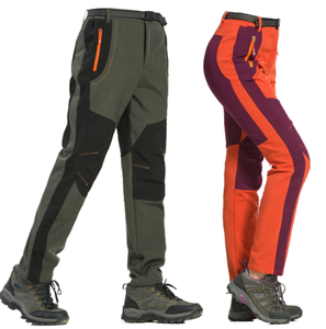 Quần giữ nhiệt lót lông cừu chống thấm nước, chống gió, dành cho nam và nữ, sản xuất tại Trung Quốc, kiểu dáng thường ngày, dày dặn, thích hợp cho đi bộ đường dài, trượt tuyết, đi chơi tuyết. - Product Image 2