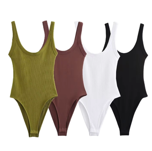 Tuta Intera Casual da Donna <span class=keywords><strong>Sexy</strong></span> Slim Fit per la Spiaggia - <span class=keywords><strong>Abbigliamento</strong></span> Bodysuit - Product Image 2