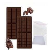 Moule à chocolat Cooyle Cy-98 à six rangées, en silicone de qualité alimentaire, résistant au four, pour la pâtisserie DIY et les moules à gâteaux de cuisine