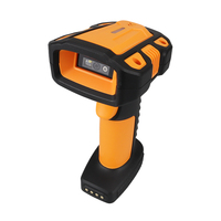 Escáner de Código de Barras Industrial YJFIRST con Base de Carga Inalámbrica, Anti-Caídas e Impermeable IP65, Lector de Códigos QR BT