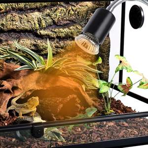 Reptielenwarmtelamp Met Klem, Aquariumschildpadtank Die Licht Koestert Met 360 ° Draaibare Timing En Dimmen Voor Schildpadhagedis - Product Image 6