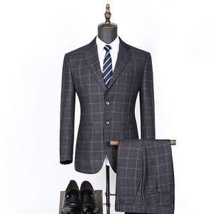 Traje clásico para hombre, ropa de novio de boda, conjunto informal de 3 piezas de negocios para hombre, traje de fiesta para banquete, pantalones, disfraz de caballero - Product Image 4
