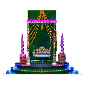 Mehandi-Accesorios de decoración de escenario para boda, candelabro musulmán para escenario, candelabro de pared - Product Image 1