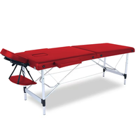 Lit de massage pliable en cuir synthétique commercial portable réglable en hauteur pour salon, nouveau modèle 2025, capacité de charge de 300 kg, salle de bain
