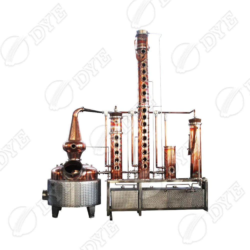 DYE Copper boiler distillation column stainless steel alcohol moonshine still for sale