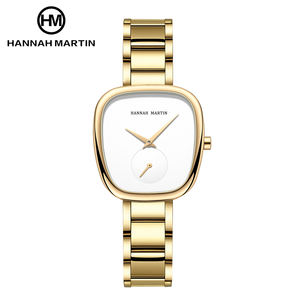 Reloj de Pulsera Cuadrado Minimalista de Alta Calidad para Mujer, Marca de Primera Línea HANNAH MARTIN, Fabricado en Acero Inoxidable con Movimiento de Cuarzo - Product Image 4