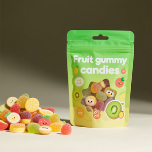 กระเป๋าแบบยืนทำจากวัสดุพีอีมีรูสำหรับแขวนทำจากหน้าต่างรูปทรงพิเศษสำหรับถุงเยลลี่<span class=keywords><strong>ผล</strong></span><span class=keywords><strong>ไม้</strong></span> - Product Image 5