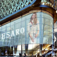 PINGCAI P40 - Panel de Pantalla LED Transparente, Flexible, Ultrafino, Adhesivo, de Malla de Cristal Inteligente para Interiores, para Vidrio