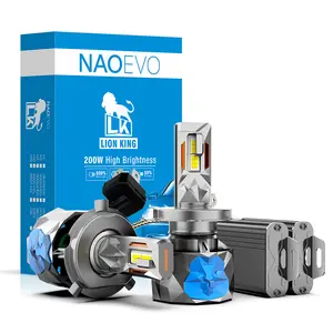 NAOEVO Factory LK 40000lm 200w Car Led Headlight High Power Project Lens 9005 H7 H11 H4 Car Led light 9006