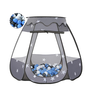 Tienda de Juegos Infantil Segura y Cómoda, Piscina de Pelotas para Bebés con 50 Pelotas - Product Image 6