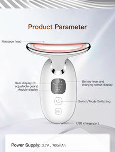Pemijat pengencang wajah leher, perangkat penguat usia, pemijat dan pengencang wajah Leher untuk menghilangkan keriput - Product Image 2