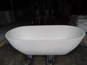 Baignoires autoportantes en acrylique <span class=keywords><strong>à</strong></span> <span class=keywords><strong>fond</strong></span> <span class=keywords><strong>plat</strong></span> de style moderne avec drain central et baignoires <span class=keywords><strong>à</strong></span> remous - Product Image 2