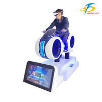 Simulador de Conducción de Autos de Carreras 9D VR, para Interiores y Exteriores, Centros Comerciales, Fibra de Vidrio y Metal, Uso Comercial, Equipo de Ejercicio
