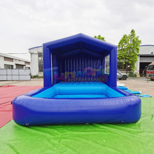 Piscina inflable portátil de PVC para exteriores con barra y sofá en venta. - Product Image 3