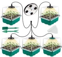 Bande lumineuse de croissance des plantes plateau de semis intelligent à 12 trous lampe de semis de plantes succulentes lampe de croissance de plantes vivantes
