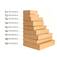 Caja de Envío de Cartón Corrugado Kraft Personalizada, Caja de Embalaje Plegable para Envíos de Comercio Electrónico