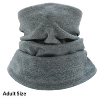 Cache-cou et foulard thermique cationique doublé polaire unisexe, couleur unie, pour cyclisme et activités de plein air – Idéal pour l'hiver