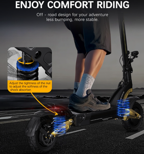 Scooter Eléctrico Plegable S30 con Marco de Aluminio, Motor Dual de 2400W, Batería de 52V 23.4AH, para EE. UU., UE y Reino Unido, Modelo S30 E - Product Image 5