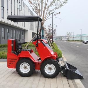 Mini-chargeuse compacte à quatre roues motrices avec godet frontal et composants essentiels du moteur pour la construction et l'agriculture - Product Image 4