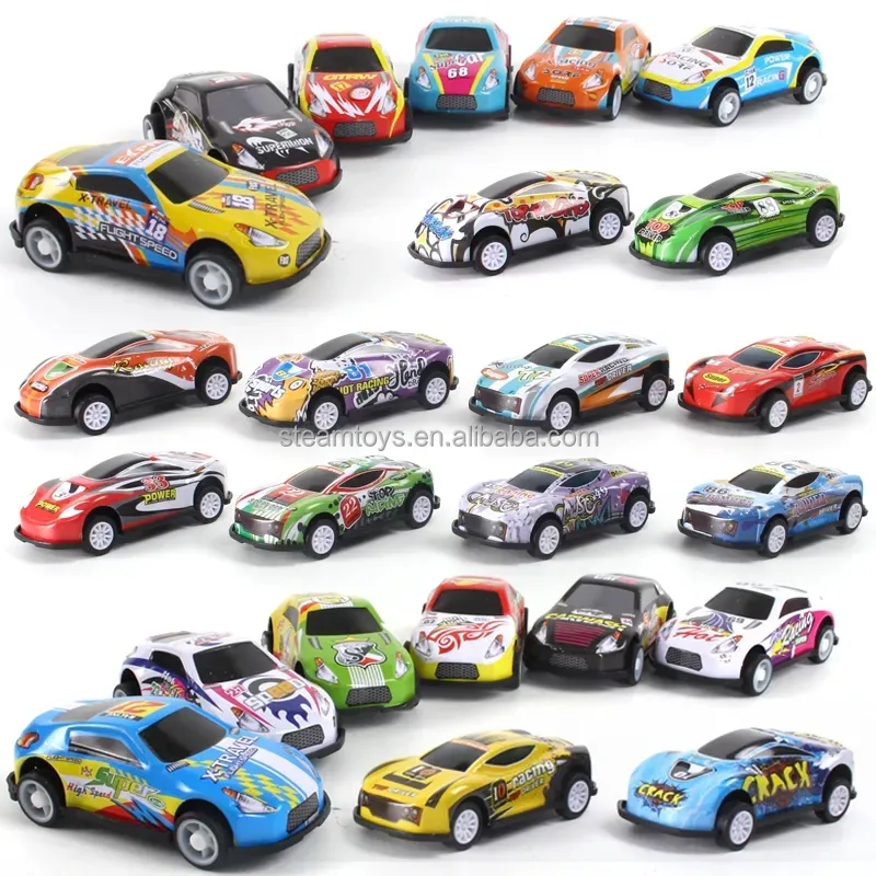 Miniatur mobil logam campuran 1/64, mobil simulasi tarik ke belakang untuk hadiah mainan anak-anak dari grosir mainan Diecast