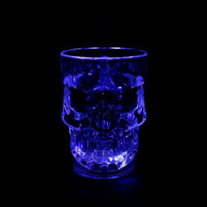 Vente chaude En Forme De Crâne Halloween Acrylique Lumineux Glow-in-the-dark Whisky Vodka Bière Tasses Creative Verres À Vin Party <span class=keywords><strong>Bar</strong></span> - Product Image 5