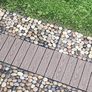 Consegna rapida migliori scelte di decorazione del giardino mosaico di ciottoli, piastrelle di ciottoli 25*25cm - Product Image 6