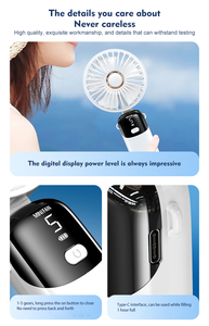พัดลมมือถือแบบพกพา พัดลมตั้<span class=keywords><strong>ง</strong></span>โต๊ะขนาดเล็ก พัดลมพับได้ 1200mAh 5 ระดับความเร็ว พัดลมระบายความร้อนส่วนตัวขนาดเล็กพิเศษสำหรับผู้หญิ<span class=keywords><strong>ง</strong></span> - Product Image 4