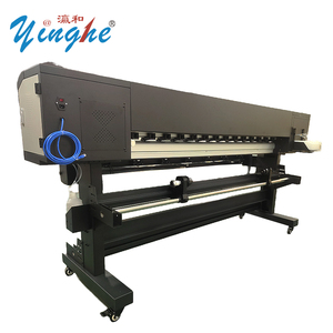 YH 1900C Industrial Digital Inkjet Large Format <b>Printer</b> I1600 Eco Solvent <b>Printer</b> Banners Tarpaulin Vinyls Printing Machine - Product Image 5