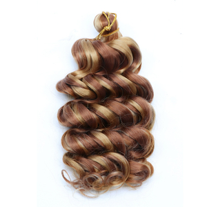 Trenzas de Cabello Sintético Rizado <span class=keywords><strong>Corto</strong></span> Pre-Enlazadas Estilo Italiano para Mujer, Ondas Boho de Playa, Ondas Profundas, Cabello de Ganchillo Italiano - Product Image 2