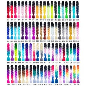 Parrucca Dirty Braid senza pizzo, con trecce nascoste, da <span class=keywords><strong>uomo</strong></span> e donna, sfumata colorata, trecce grandi da 24 pollici, in fibra resistente alle alte temperature, realizzata a macchina - Product Image 3