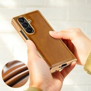 サムスンZフォールド7電話ケース電気メッキクレイジーホーパターンケースとフィルム統合サムスンZフォールド6 5 4 <span class=keywords><strong>3</strong></span> 2に適しています - Product Image 1