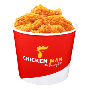 Groothandel Custom Logo Wegwerp Food Grade Verpakking Papier Gebakken Kip Emmer Weg Te Halen Container Met Deksel - Product Image 1