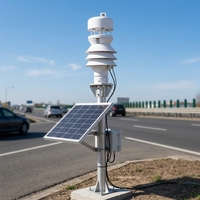 Station météo agricole SDI12 RS485 avec sortie 4G Wifi MQTT pour la mesure de la vitesse et de la direction du vent, de la température, de l'humidité, du radar et des précipitations