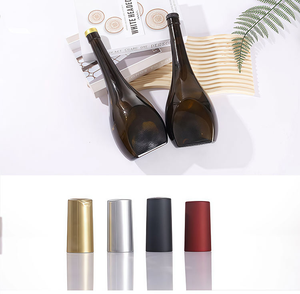 780ml Heavy Brown Glass Wine <strong>Bottle</strong> Burgundy <strong>Champagne</strong> <strong>Bottle</strong> with Stopper Lid - Product Image 2