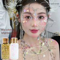 Paillettes liquides sans colle ultra-brillantes effet métallique pour maquillage de scène et étudiant, marque privée, best-seller