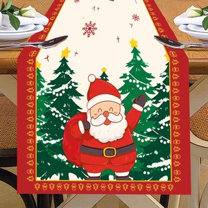 Chemin de Table Noël Joyeuses Décorations de Noël 2025 pour Maison Nappe Noël Navidad <span class=keywords><strong>Noel</strong></span> Kerst Cadeaux de Noël Nouvelle Année 2026 Natal - Product Image 4