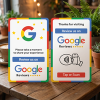 Tarjeta NFC Premium para Negocios para Reseñas de Google - Tarjeta Inteligente Personalizada sin Contacto para Mejorar las Calificaciones en Redes Sociales