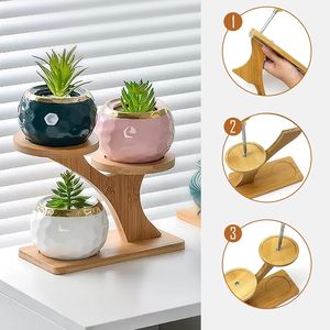 แท่น<span class=keywords><strong>วาง</strong></span>ไม้ไผ่สำหรับ<span class=keywords><strong>กระถาง</strong></span><span class=keywords><strong>ต้นไม้</strong></span> ตกแต่งบ้านและห้อง <span class=keywords><strong>วาง</strong></span>บนโต๊ะ หน้าต่าง ห้องนั่งเล่น - Product Image 2