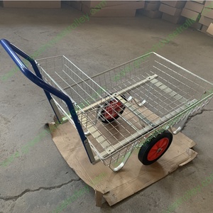 Troli Pengangkut Tanaman Bunga Galvanis untuk Kebun dan Pembibitan - Product Image 2