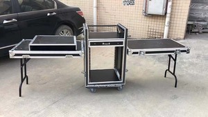 3-door 6U+2U+4U Shockproof Fireproof <strong>Double</strong> <strong>Layer</strong> Amplifier Flight <strong>Case</strong>,rack <strong>case</strong> - Product Image 3