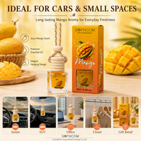Diffuseur d'huiles essentielles pour voiture, flacon en verre de 8 ml, bouchon en bois, parfum pour voiture, désodorisant longue durée pour hommes, femmes, unisexe