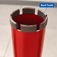 Corps en acier haute résistance, foret diamanté soudé au laser pour toiture 1-1/4"-7 UNC, pour un perçage haute performance, directement de l'usine