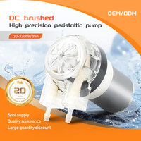 Pompe péristaltique de qualité supérieure LEFOO LFP102/DB 100 ml/min 24 V CC, pompe de dosage liquide, distributeur automatique, petite pompe électrique de qualité alimentaire