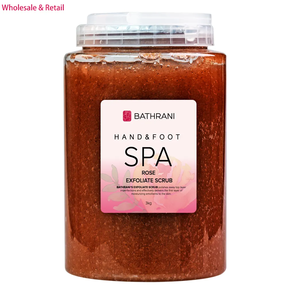 Bagno e Spa fornitore professionale Gel Scrub biologico naturale esfoliante idratante detergente per profumo di miele di rosa e latte