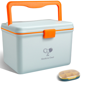 <span class=keywords><strong>Caja</strong></span> de Almacenamiento de Plástico Glosen 9669 de Doble Capa, Gran Capacidad, <span class=keywords><strong>18</strong></span> <span class=keywords><strong>Litros</strong></span>, Rosa/Azul, para Uso en el Hogar, Hotel u Hospital - Product Image 1