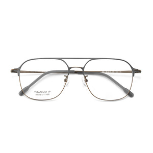 Monture de lunettes de style pilote en titane 996 56 17 150, légère, monture complète, design unisexe - Product Image 1