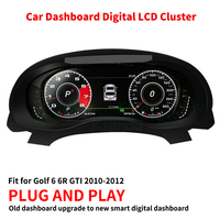 Tableau de bord LCD Krando 12,3 pouces pour Volkswagen VW Golf 6 6R 6 GTI 2009 - 2014, système LINUX 1:1
