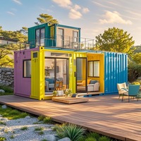 Contenedor de acero prefabricado personalizado casa contenedor de envío prefabricado casa contenedor portátil casa móvil